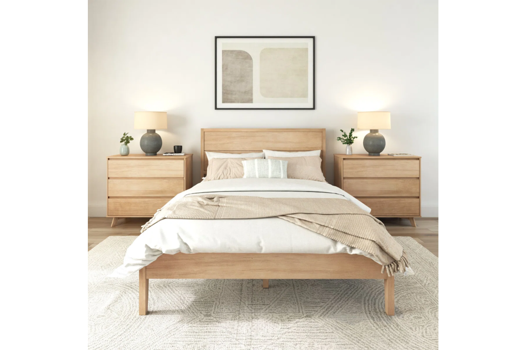 Wade Logan Lauritzen Solid Wood Panel Bed