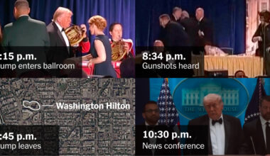 A Timeline of the Shooting at the White House Correspondents’ Dinner