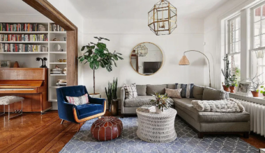 brooklyn - a living room with a wood floor