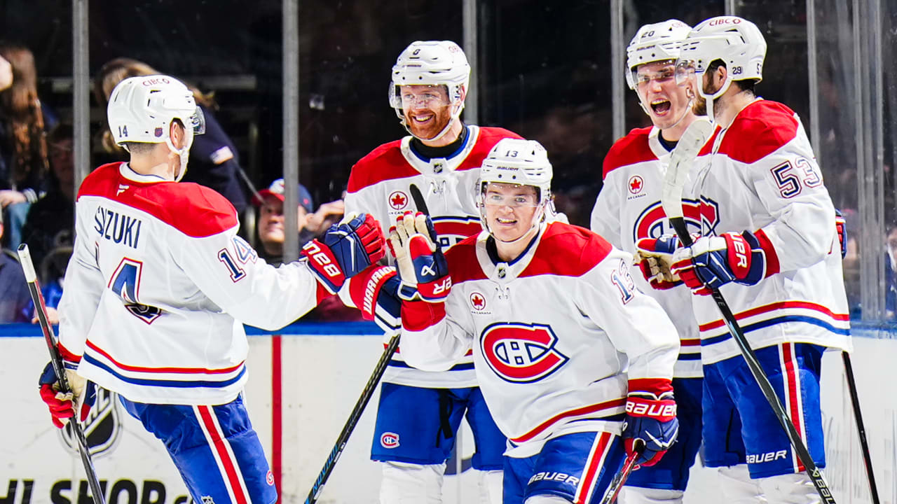 Caufield scores 48th, 49th goals of season, Canadiens edge Rangers for 7th straight win