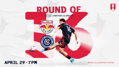 Red Bull New York Set to Host Rivals New York City FC in Round of 16 of the 2026 Lamar Hunt U.S. Open Cup at Sports Illustrated Stadium on Wednesday, April 29