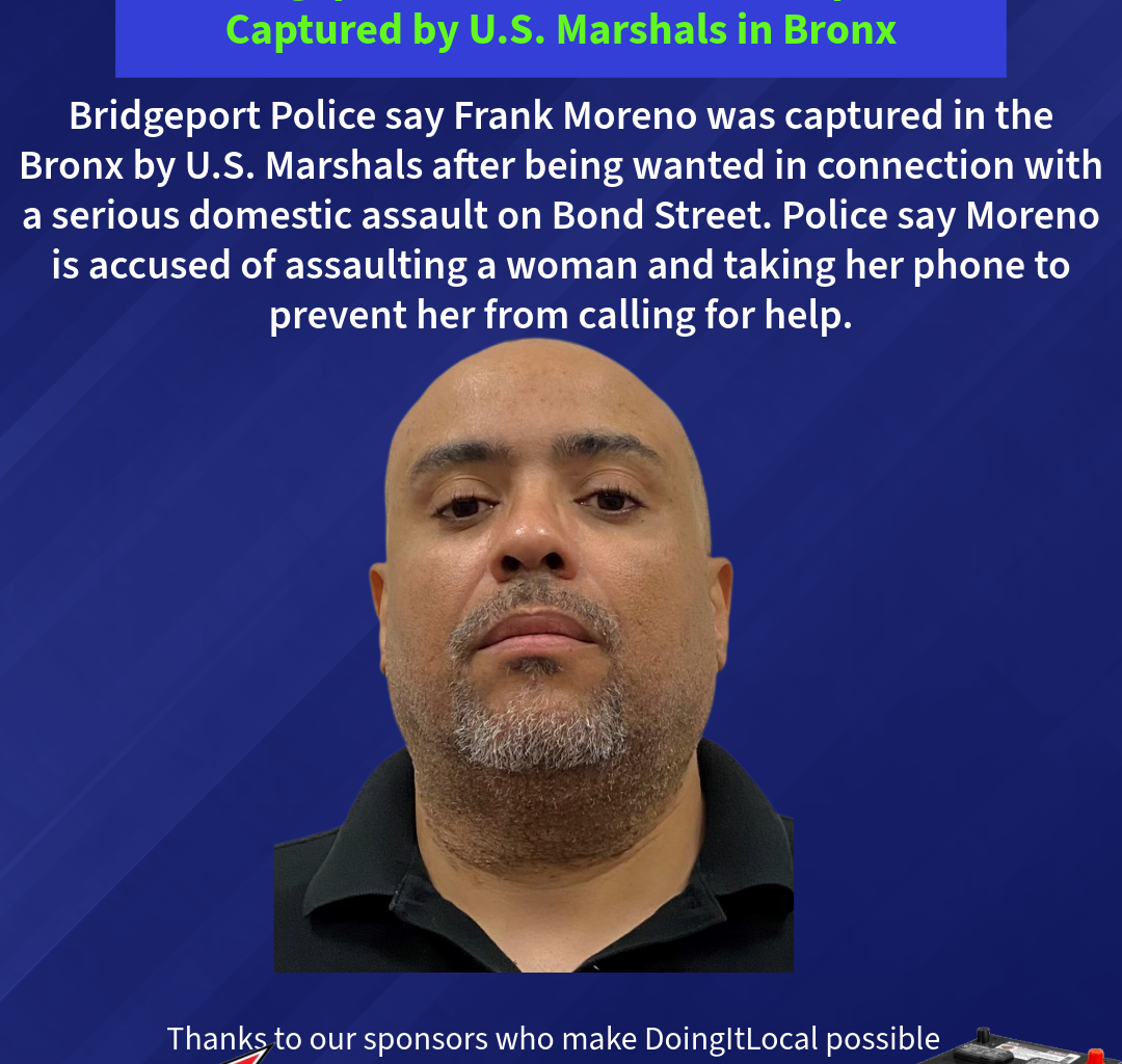 Bridgeport Domestic Assault Suspect Captured by U.S. Marshals in Bronx
