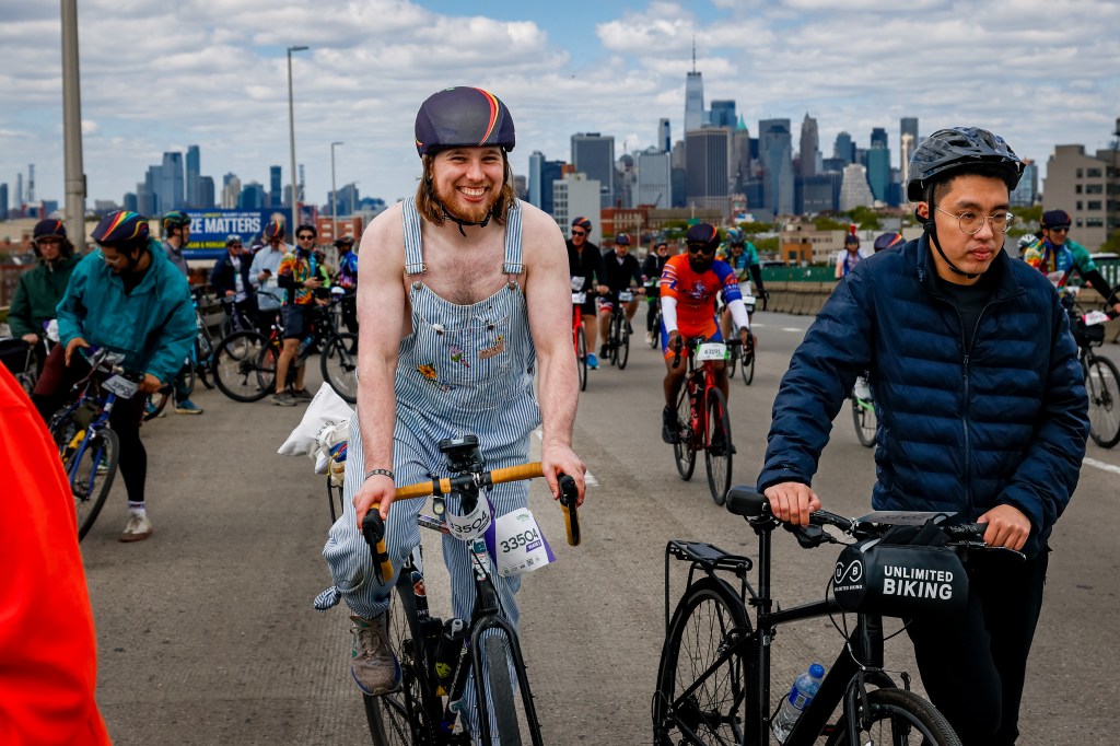 Cyclists from across all over the world participating in the Annual Five Boro Bike Tour on May 3, 2026 in New York City.