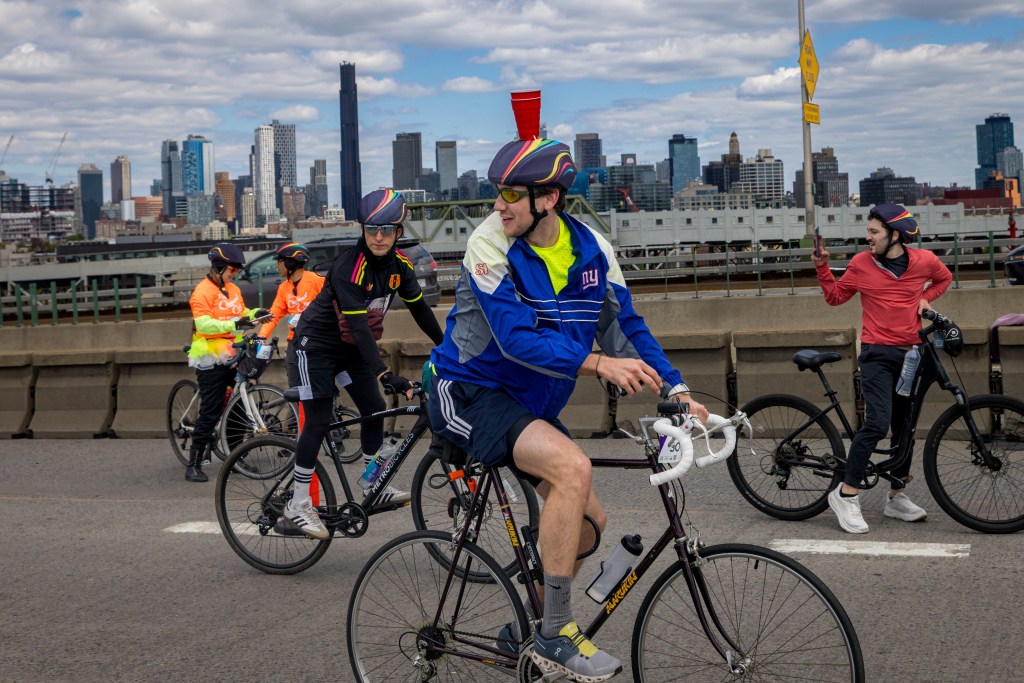 Cyclists from across all over the world participating in the Annual Five Boro Bike Tour on May 3, 2026 in New York City.