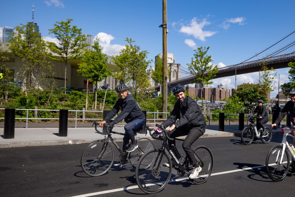 Mayor Zohran Mamdani participates in the Annual Five Boro Bike Tour on May 3, 2026 in New York City.