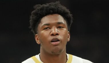 Apr 3, 2026; Sacramento, California, USA; New Orleans Pelicans center Derik Queen (22) during the first quarter against the Sacramento Kings at Golden 1 Center. Mandatory Credit: Darren Yamashita-Imagn Images