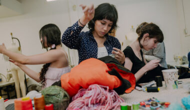 The Pratt Students Patching Pants in a Brooklyn Mending Circle