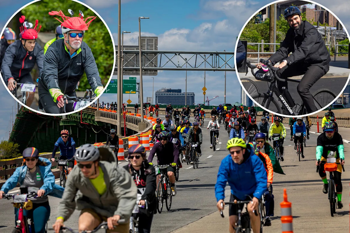 NYC’s Five Boro Bike Tour 2026 in photos