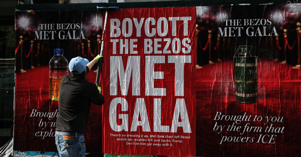 The Met Gala’s Embrace of Jeff Bezos Causes a Backlash