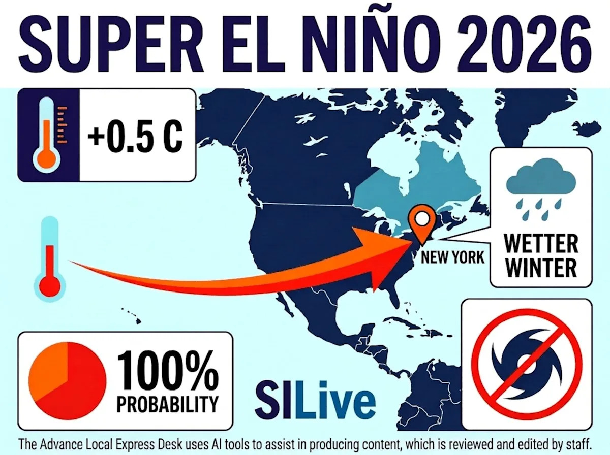 NYC could see milder, wetter winter as El Niño strengthens