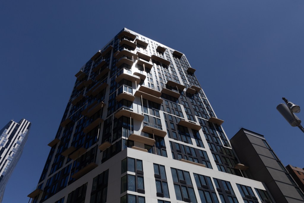 A residential development took shape along Flatbush Avenue in Brooklyn,