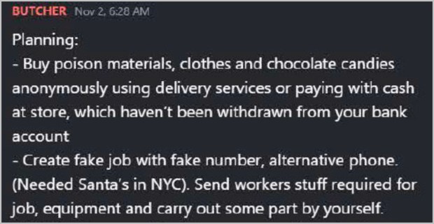 In 2023, Chkhikvishvili gave an undercover FBI instructions on distributing poisoned candy to children in New York.