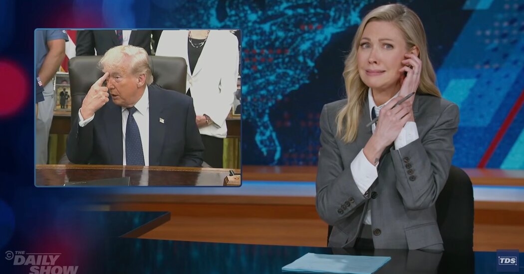 Late Night Cringes at Trump’s Chatter in Front of Children
