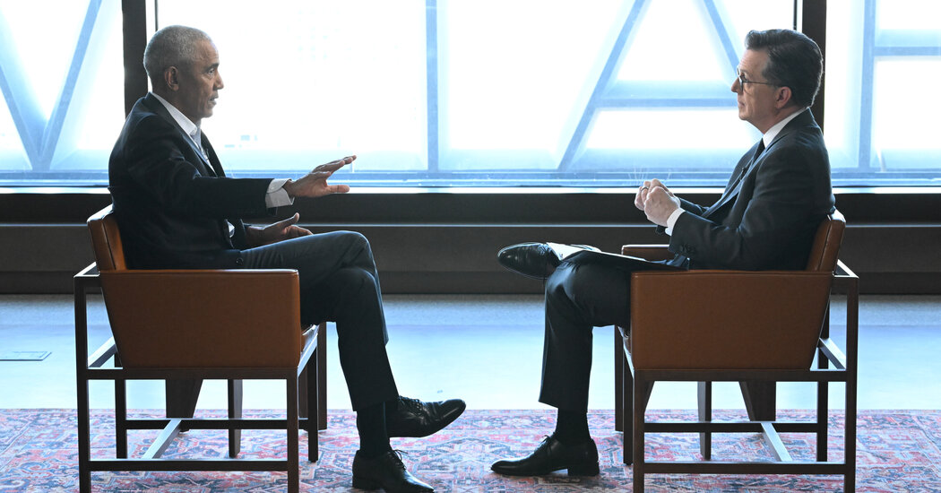 Obama Talks Trump, Mamdani, Aliens and More in Colbert Interview