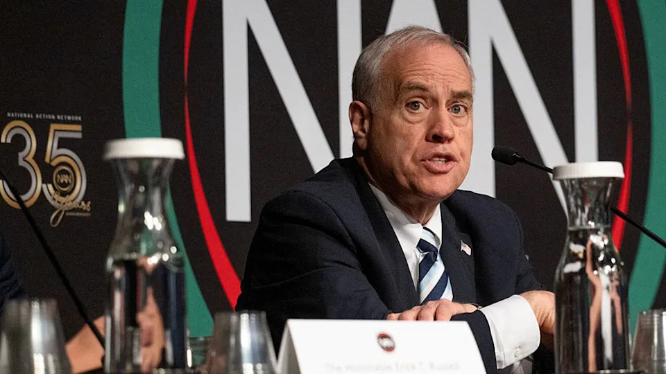 <div>Thomas DiNapoli, New York state comptroller, speaks during the National Action Network (NAN) 35th Anniversary Convention in New York, US, on Thursday, April 9, 2026. A horde of 2028 Democratic presidential hopefuls will descend on a Sheraton Hotel in Midtown Manhattan this week for Al Sharpton's National Action Network conference, nearly two years before the first primary votes will be cast. Photographer: Victor J. Blue/Bloomberg via Getty Images</div>