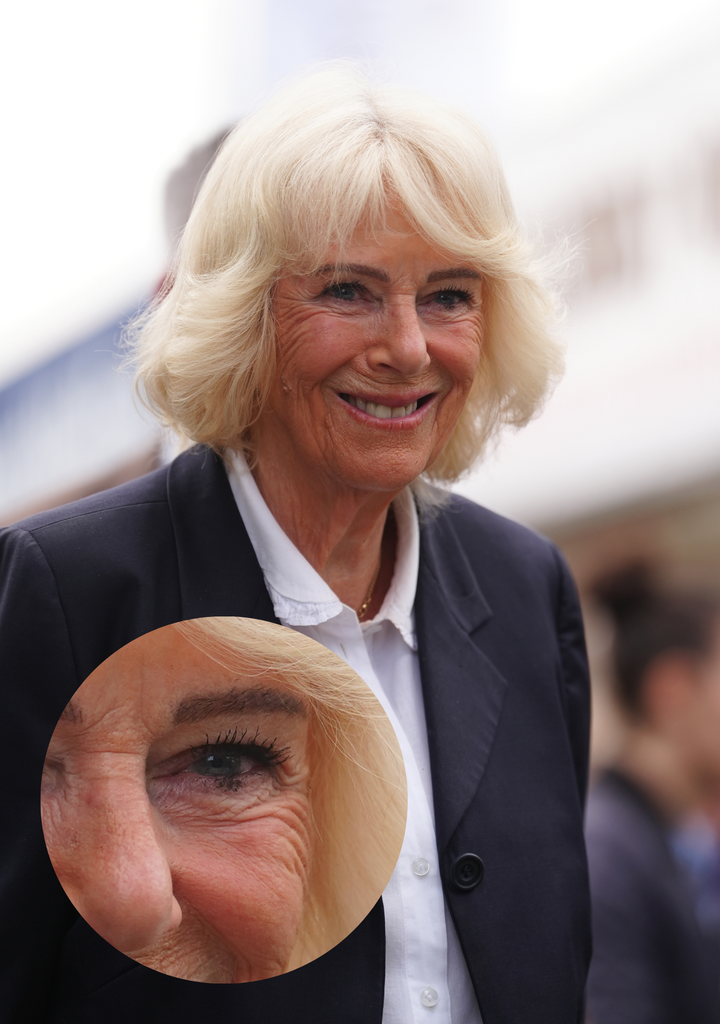 Queen Camilla' close up of eye 