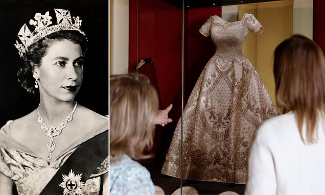 Exhibition Exposes Hidden Changes in Queen's 1953 Gown