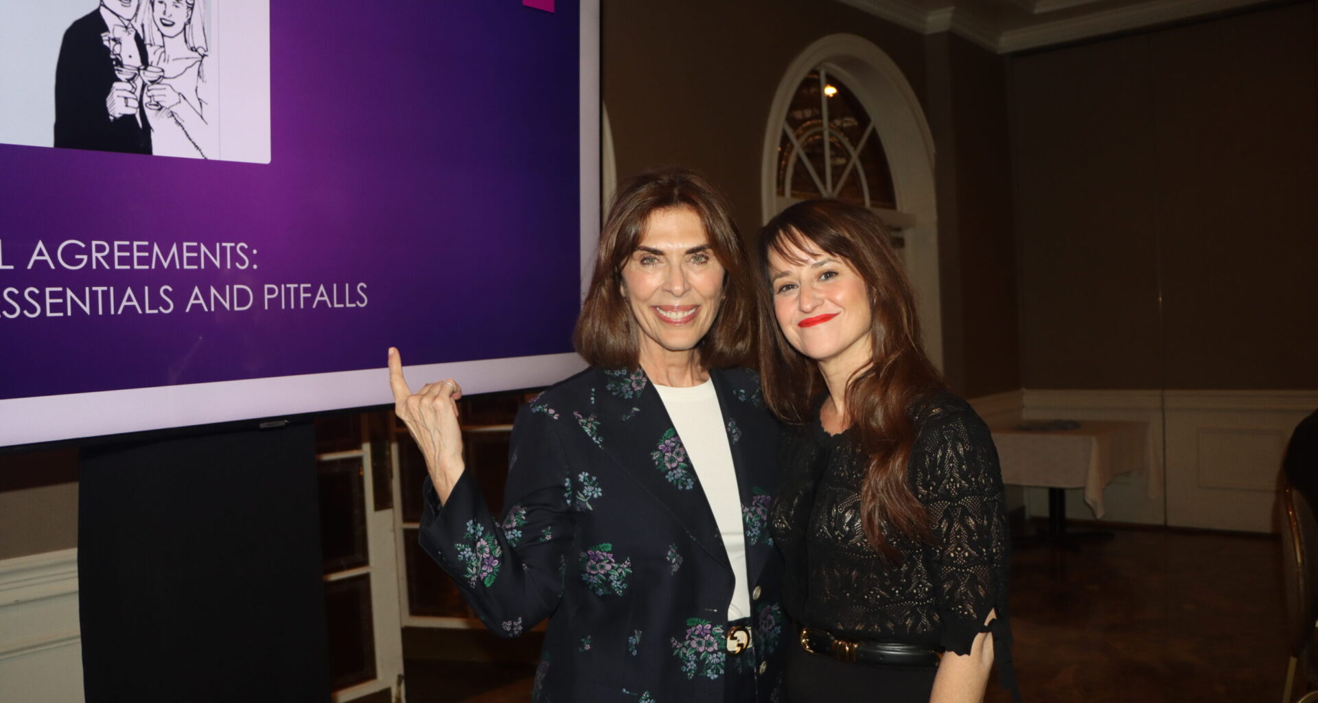RoseAnn Branda, executive partner at Abrams Fensterman, LLP, left, alongside Grace Borrino, partner at Abrams Fensterman, LLP. Photo: Mario Belluomo/Brooklyn Eagle