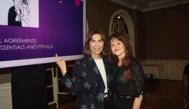 RoseAnn Branda, executive partner at Abrams Fensterman, LLP, left, alongside Grace Borrino, partner at Abrams Fensterman, LLP. Photo: Mario Belluomo/Brooklyn Eagle
