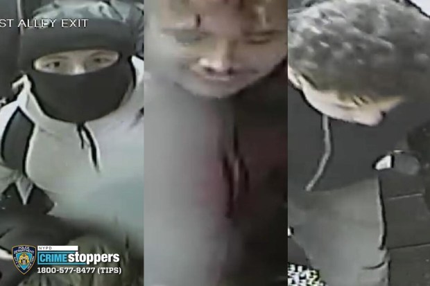 Police have released surveillance video images of more than a dozen individuals who they said stormed into the Church of Scientology of New York's headquarters in Midtown as part of a viral Tiktok stunt known as "speedrunning." (NYPD)