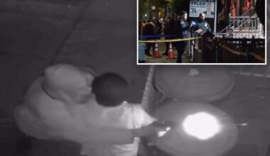 Harrowing video shows dramatic struggle over money before NYC shooter opens fire on man