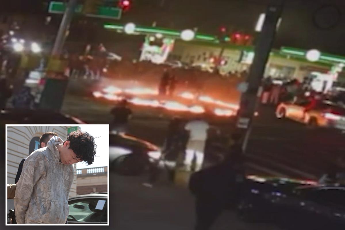 Reckless driver who allegedly spun around in BMW during viral, fiery NYC car meet-up is busted: cops