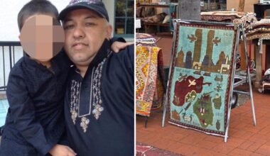 Afghan businessman openly sells vile 9/11 rug in Santa Barbara
