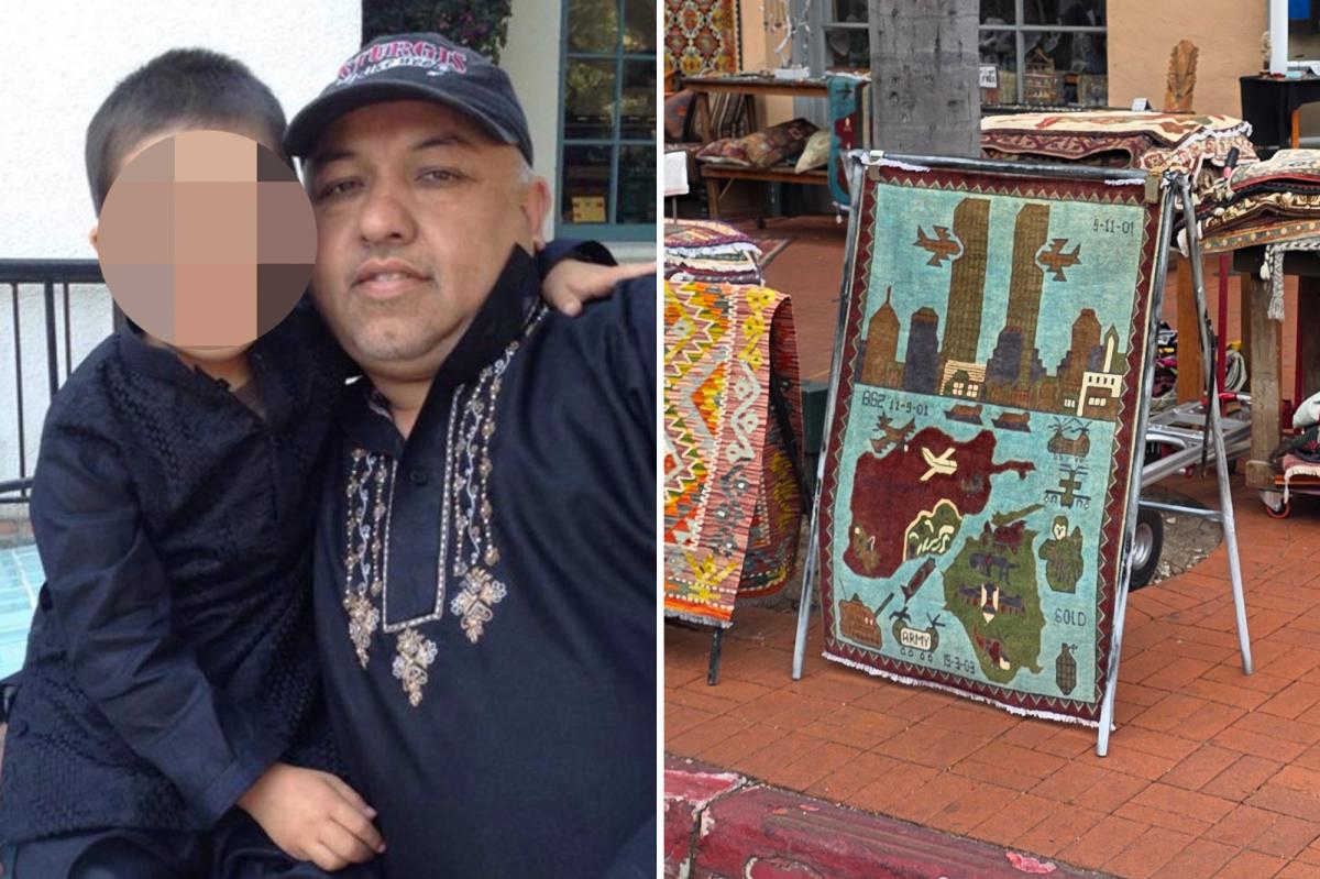 Afghan businessman openly sells vile 9/11 rug in Santa Barbara