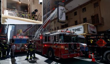Massive 3-alarm fire rages at NYC's Eugene O’Neill Theatre