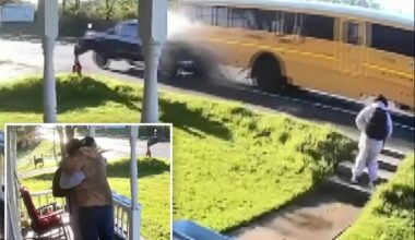 Distracted driver slams into school bus in upstate NY, injuring kids