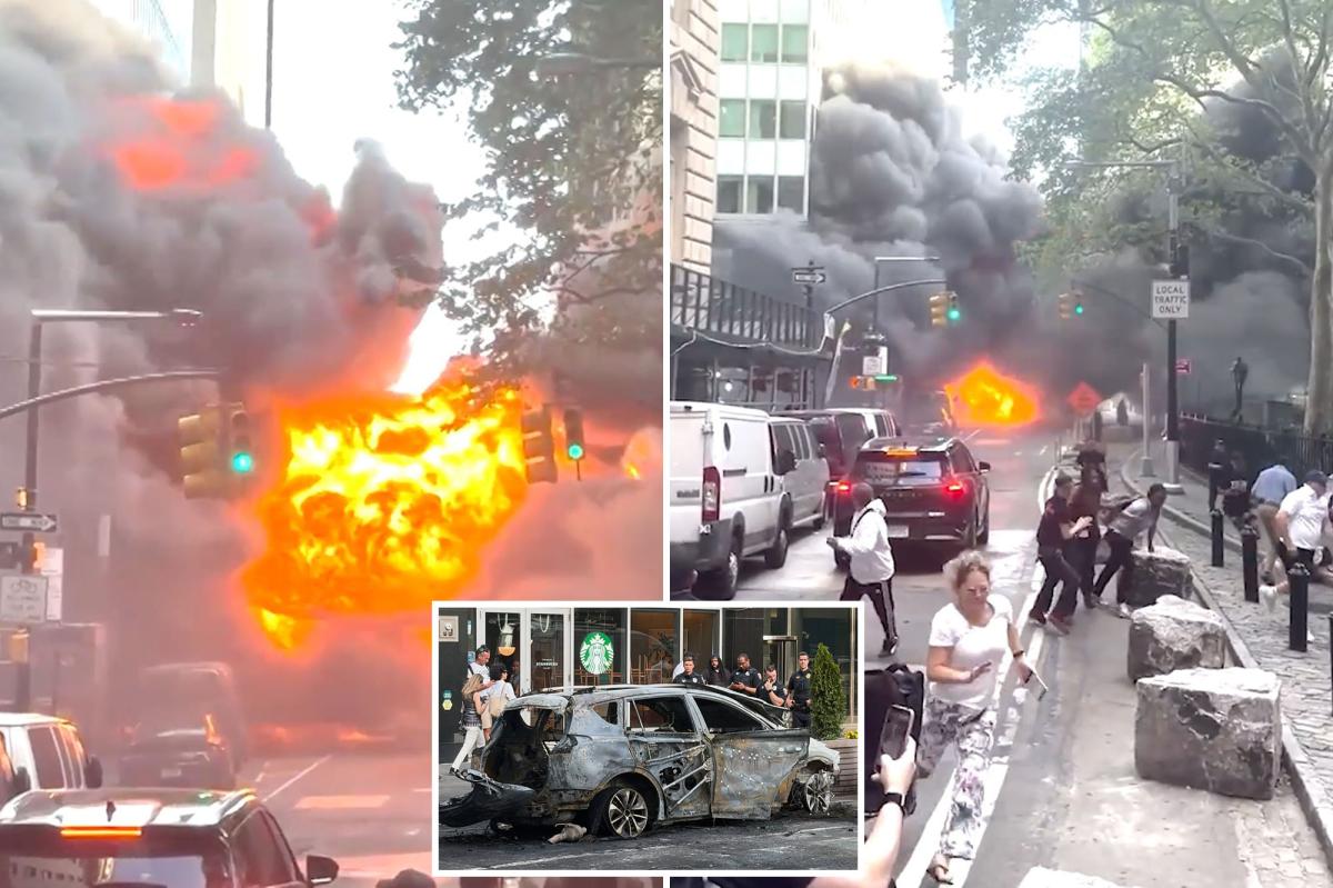 MTA car explodes in NYC near Wall Street's Charging Bull