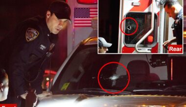 NYC ambulance hit by gunfire as EMTs help teen shot in the Bronx