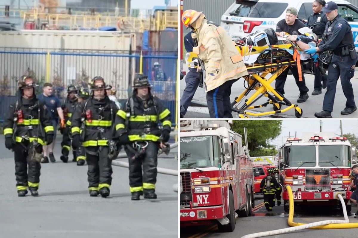 Many hurt, including firefighters, in explosion at NYC dry dock