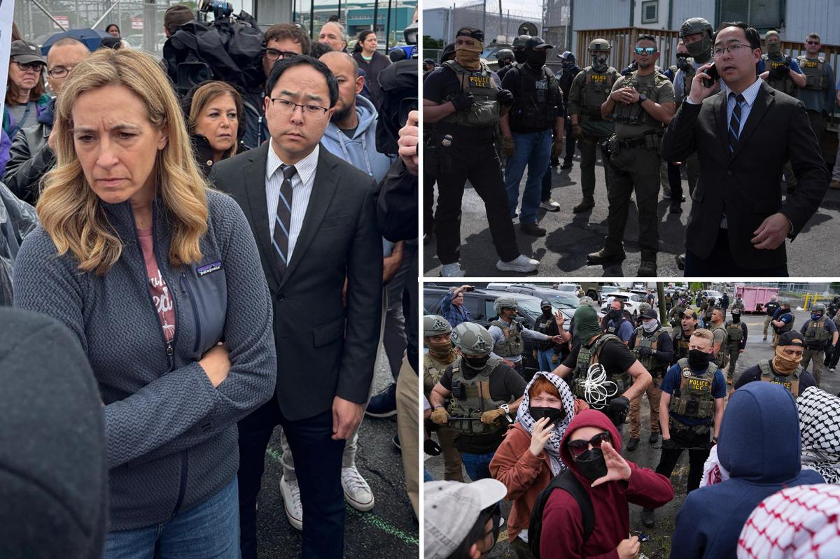 NJ Gov. Mikie Sherrill slammed for 'stunt' at Newark ICE facility amid tense protests