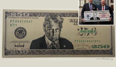 Trump's team pushes for new $250 bill with his face on it