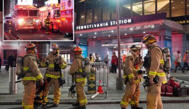 Amtrak train catches fire, 2 seriously injured as Penn Station service is disrupted