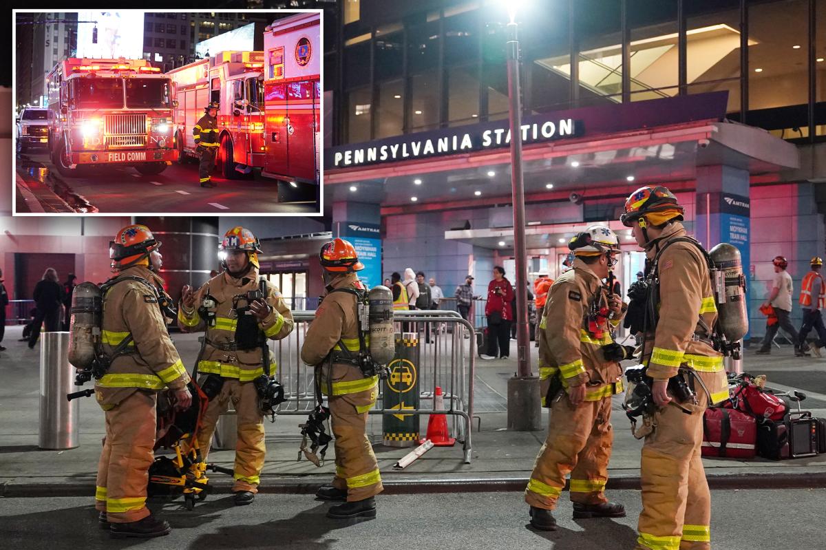 Amtrak train catches fire, 2 seriously injured as Penn Station service is disrupted