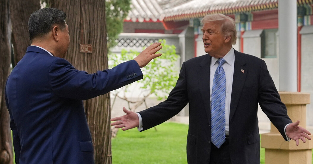 Trump-Xi Meeting Live Updates: Trump Says U.S. Arms Sale to Taiwan Discussed in China Talks
