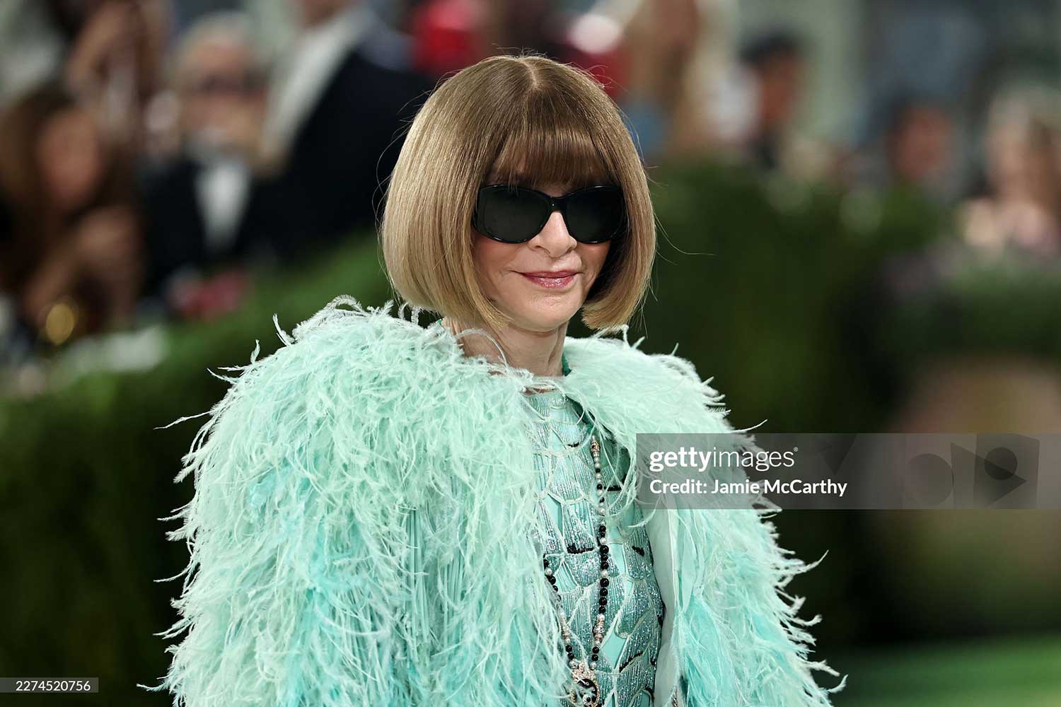 Anna Wintour attends the 2026 Met Gala celebrating "Costume Art" at the Metropolitan Museum of Art on May 04, 2026 in New York City. (Photo by Jamie McCarthy/Getty Images)