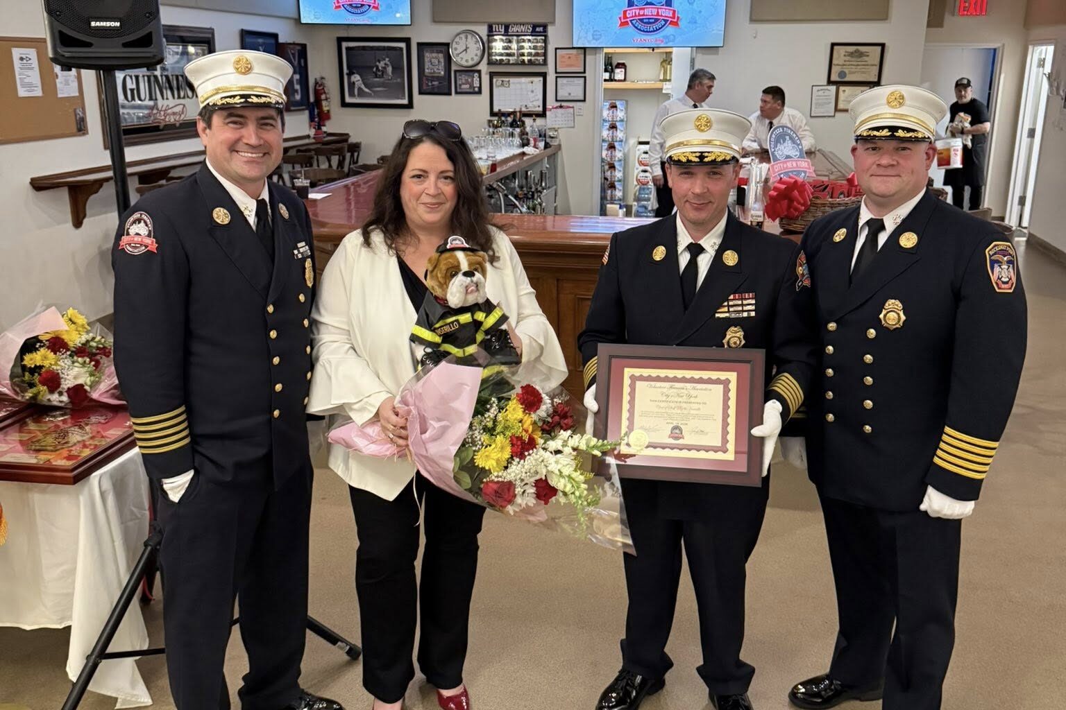 Councilwoman Ariola’s Chief of Staff Phyllis Inserillo Awarded By Volunteer Firefighter Association