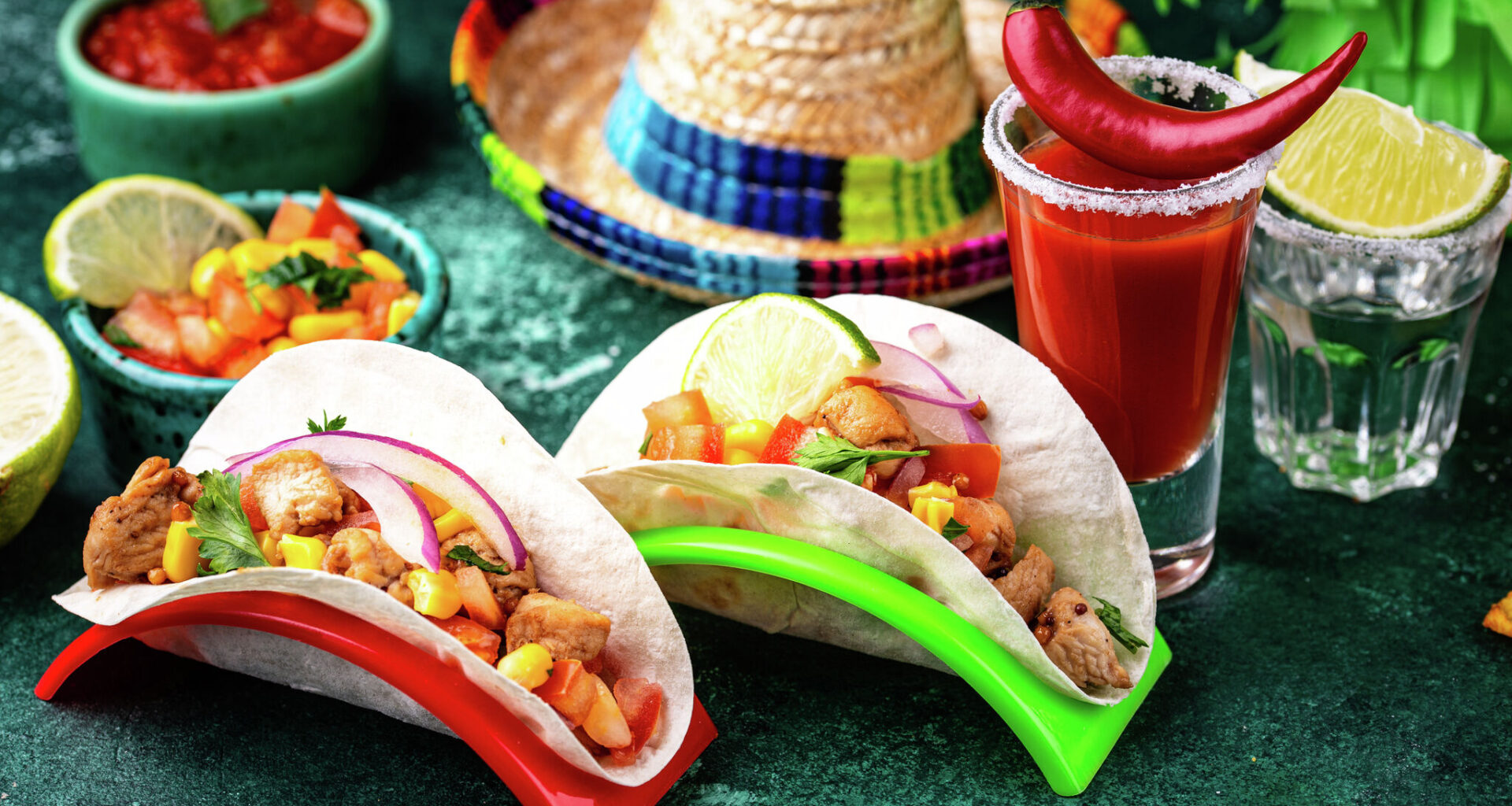 Food, drinks from Chipotle, Moe's, Cantina