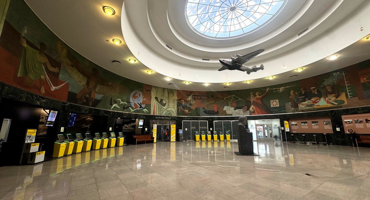 Historic LaGuardia Airport terminal deserted after Spirit Airlines shutdown