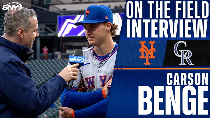 Carson Benge on his home run sparking the Mets to their 4-2 win
