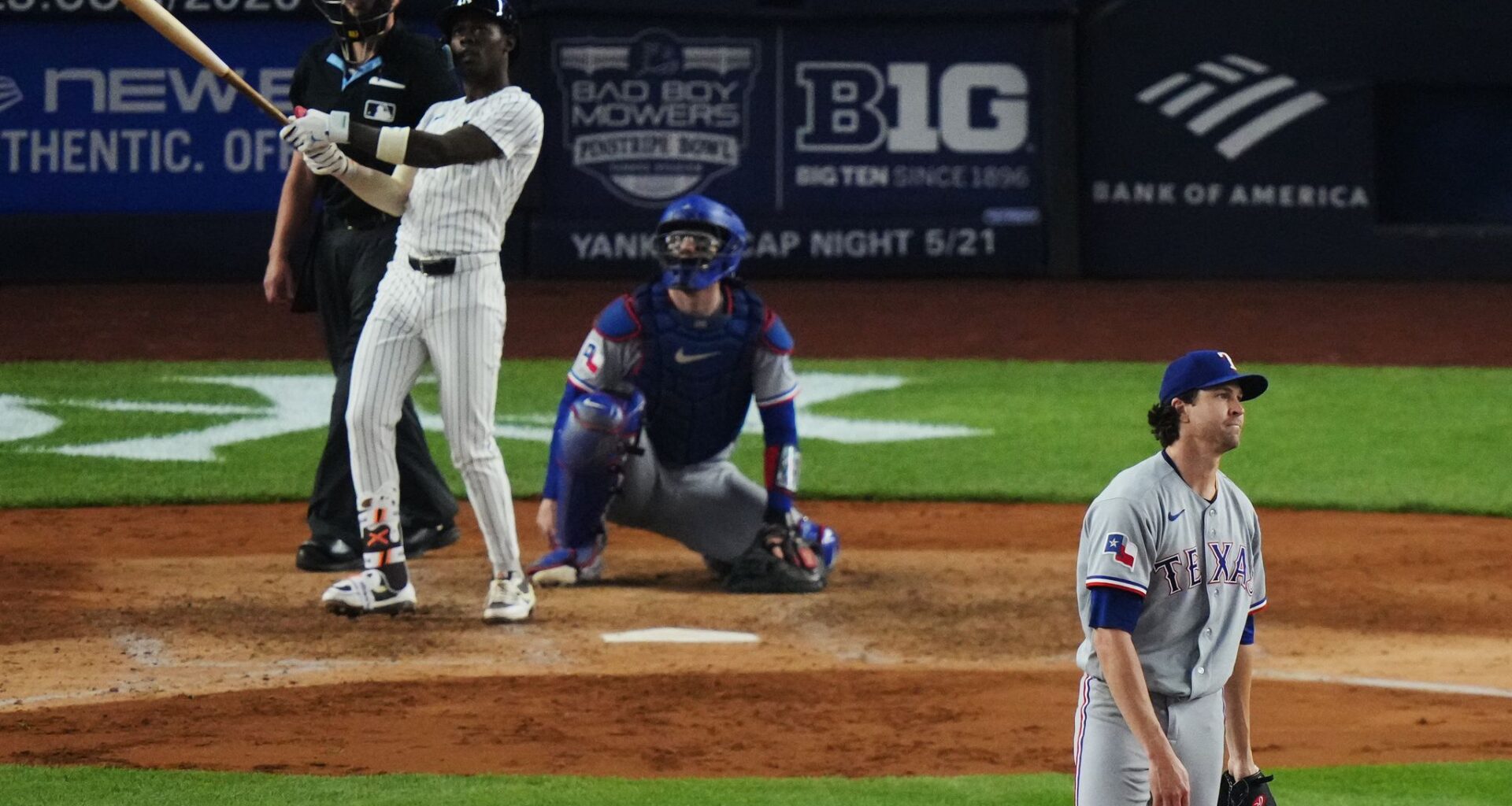 Chisholm hits go-ahead homer off deGrom as Yankees beat Rangers 7-4 for 15th win in 17 games