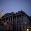The U.S. Capitol Building is visible in the early morning hours of April 2.