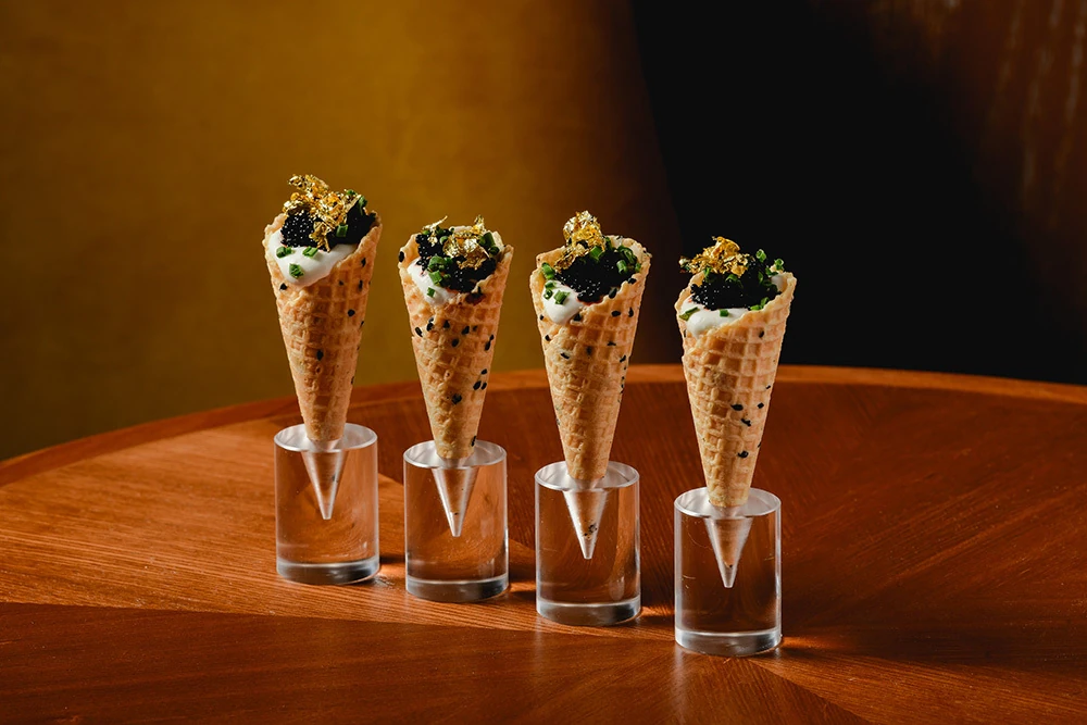 caviar cones