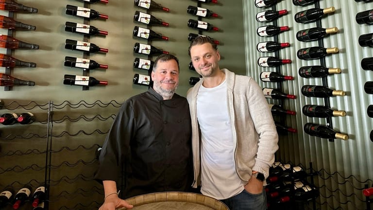 Chef Roger Martinez, left, and owner Vinny Galiano at Galiano...