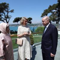 Erdoğan calls for closer EU ties in Belgian queen’s visit