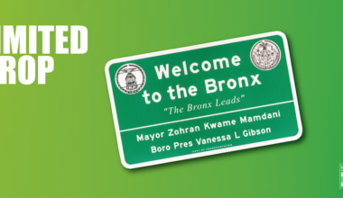 Green and white street sign reads Welcome to the Bronx. The Bronx Leads. Mayor Zohran Kwame Mamdani. Boro Pres Vanessa L Gibson.