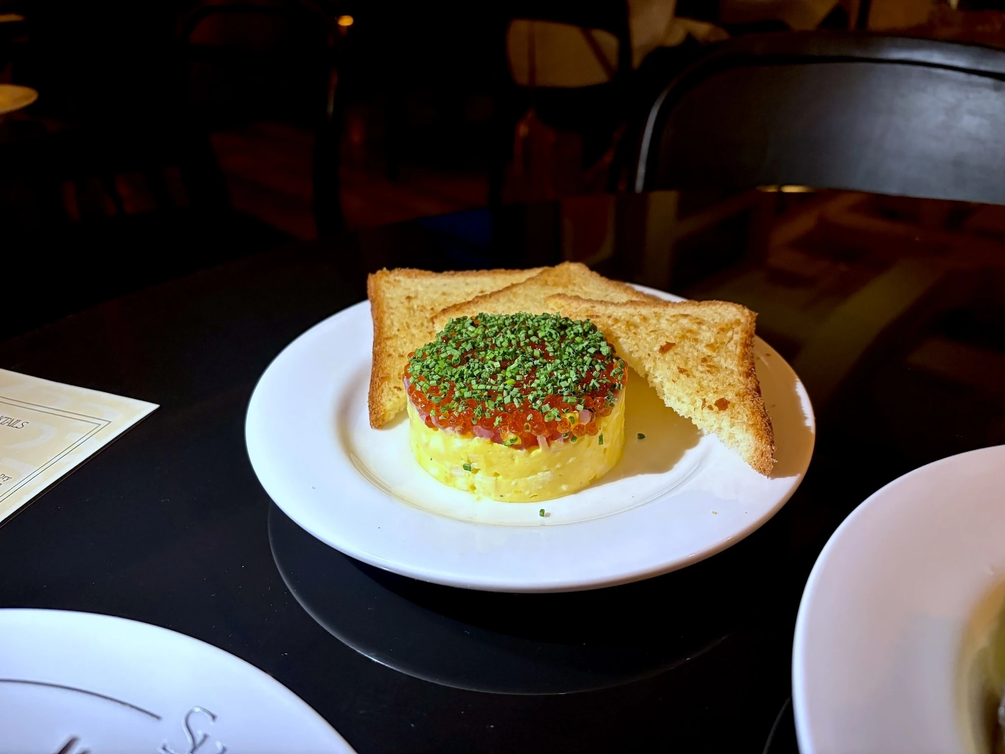 Trout roe dish